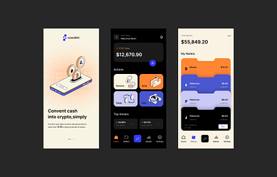 钱包移动应用程序 ui