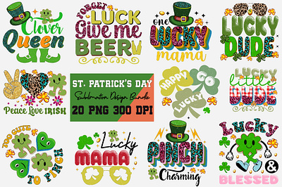 St. Patrick's Day Sublimation Design Bundle sublimation