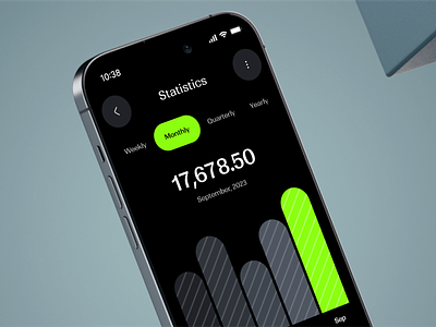 Fizzie - Digital Bank App (Statistics & Send Money) app ui bank app chart clean design dark theme digital wallet financial tracking mobile app mobile banking payment app product design report page saving app statistics transfer money transfer page ui ui design ux wallet app