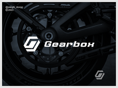 GJ Monogram Logo Design automotive box design g gear gearbox gj illustration j letter logo modern monogram