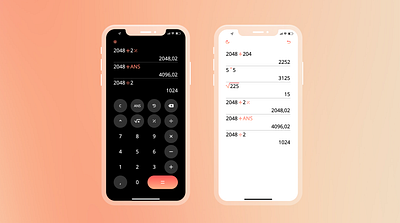 Calculator UI - peach fuzz | Figma 2024 calculator dailyui design peach fuzz ui ux