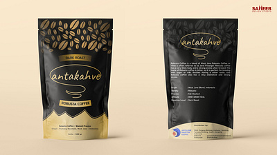 Antahakve Robusta Coffee Pakcaging Design branding coffee packaging packaging packaging design saheeb design studio