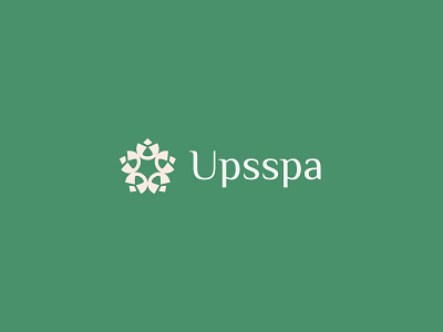 Upsspa beauty spa logo design beauty logo cosmetic logo logo logo design salon logo spa logo u u letter logo u logo wellness logo yoga logo