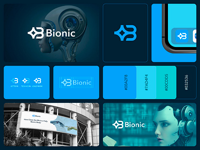 Bionic - Logo Design Concept ai b bionic brand identity branding concept creative design designer portfolio letter b logo logo designer magic medical modern robotics saas tech technology unique