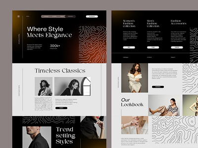 Kiara Fashion Landing Page beauty elegance fashion graphic design landing page new ui ux website