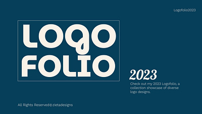 Logofolio 2023 2023 branding logo logodesigner logofolio typelogo vector