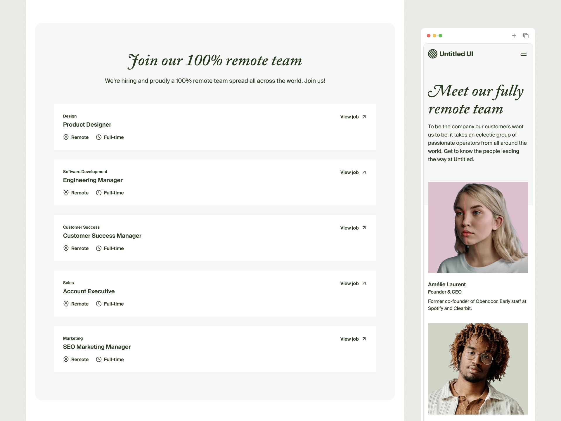 Our team — Untitled UI by Jordan Hughes® on Dribbble