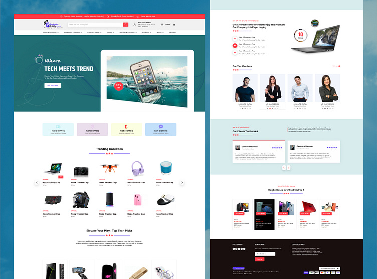 Product Landing Page by Helena khatun on Dribbble