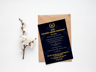 Invitation design for an award ceremony graphic design photoshop