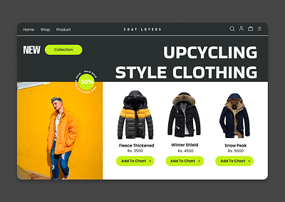 Clothing website design design ecommerce graphic design ui uiux web design