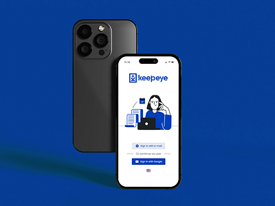 Keepeye | Mobile Shots brading graphic design mobile mockup product design ui user experience ux vector