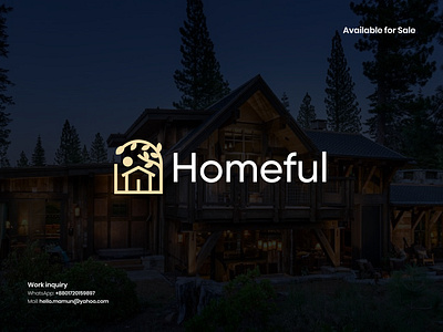Homeful Sweet Home logo design branding home homely logo logo modern logo real estate