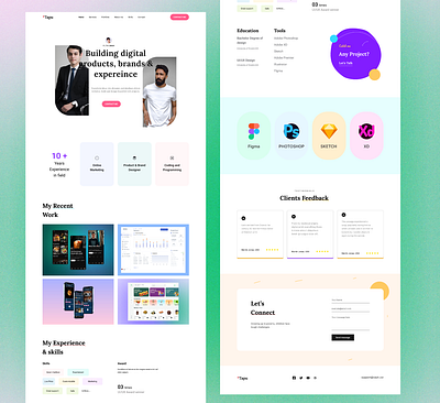 Portfolio Web Design Concept ui