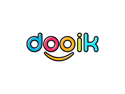 Smile Face Logo branding design dooki logo illustration illustrator logo logo design oo letter logo smile face