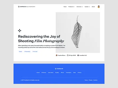 Blog post — Untitled UI article blog blog header blog post blogpost editorial minimal minimalism web design webflow wordpress