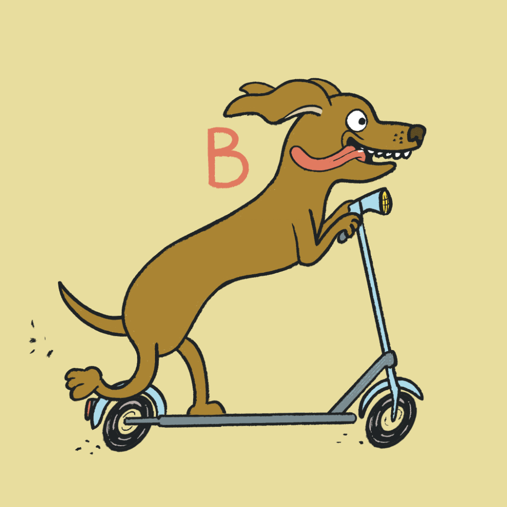 Bye! 2 animation animated gif good bye scooter dog