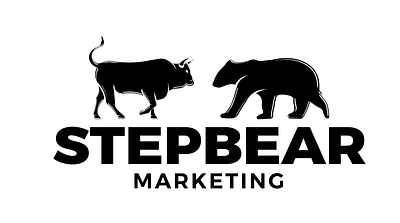 StepBear Marketing branding design flat graphic design logo vector