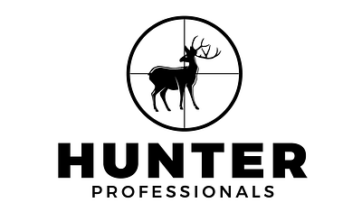 Hunter Professionals branding design flat graphic design logo vector
