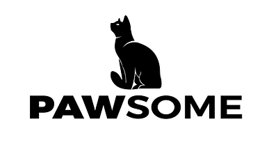 PAWsome branding design flat graphic design logo vector