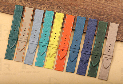 Handmade Epsom Calfskin leather strap for BLANCPAIN x SWATCH blancpain x swatch leather strap drwatchstrap