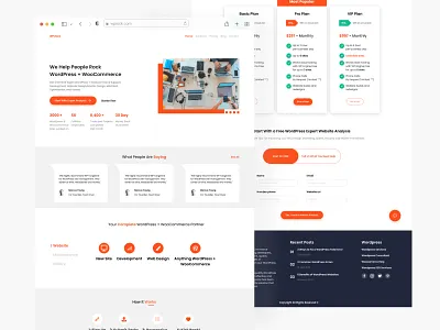 WP Rock - Landing Page landing page web design woocomerce wordpress