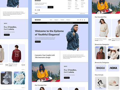 Fashion Store Landing Page agency app branding company design fashion fashion store ui urban web design