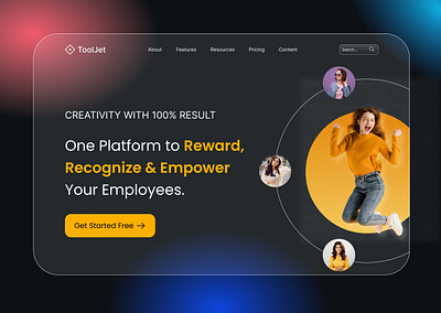 Landing Page UI branding design empower ui women