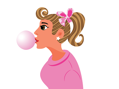 👧 🎈 adobeillustrator digital illustration girl illustration illustration popart vector illustration