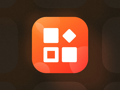 Widget 2d app icon. design figma graphic design logo ui vector