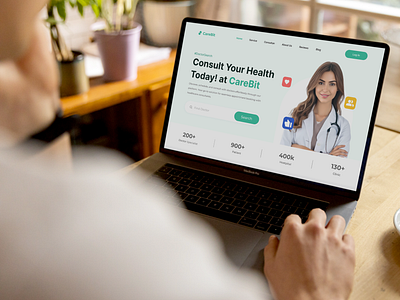 Doctor landing page app booking dashboard design doctors healthcare landing page landingpage mobile app product design responsive ui trending ui ux