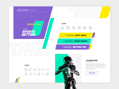 Sports Betting Brand affiliate brand brandbook design football graphic design sport sports betting sportwetten styleguide