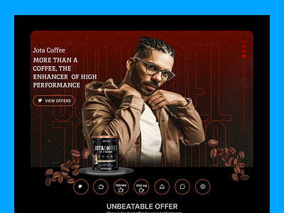 Jota Coffee Landing Page 3d animation app branding design graphic design illustration landing landingpage logo motion graphics typography ui ui concept ui designer ui optimization uiux design ux vector webdesign