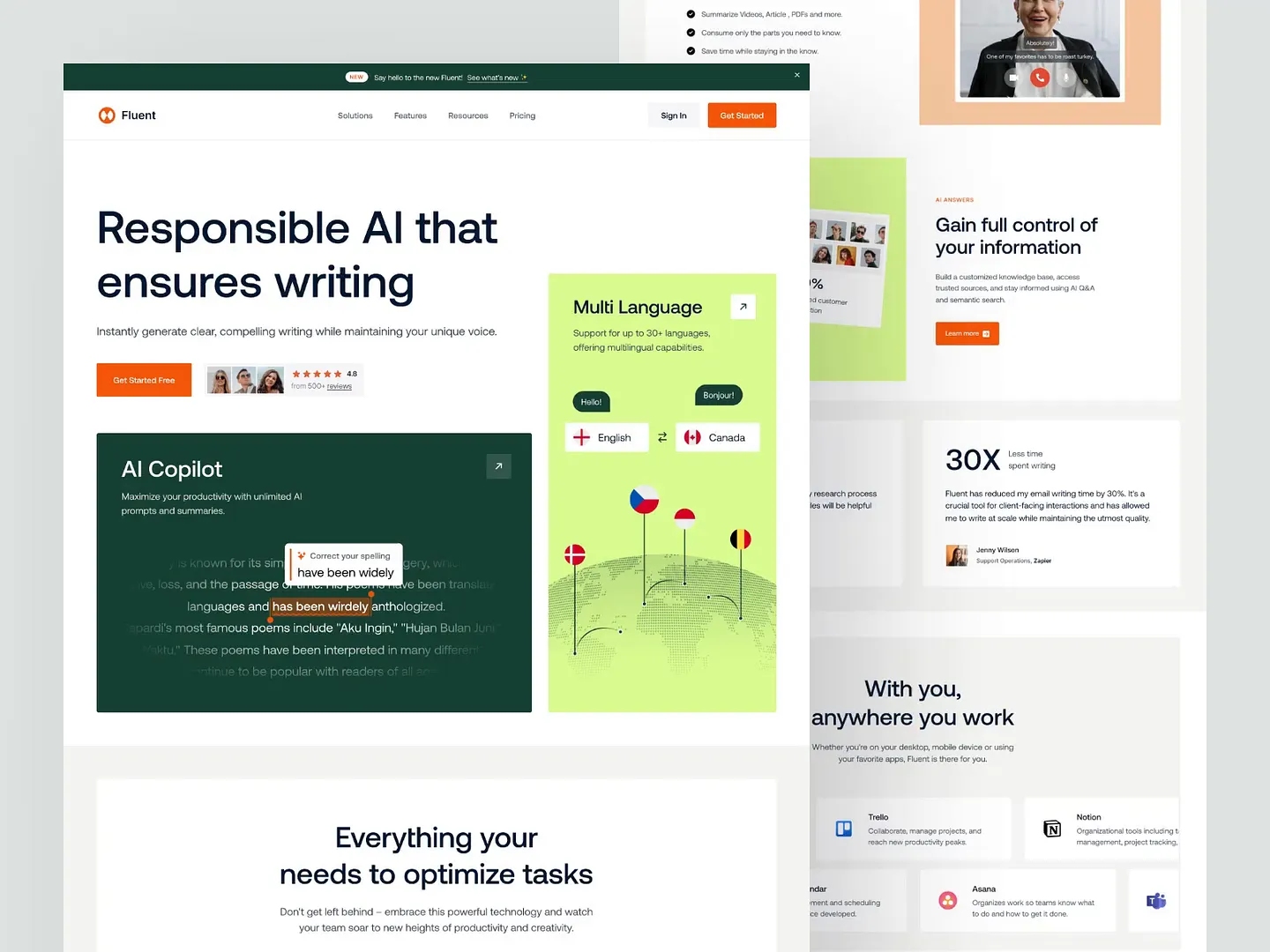 Innovative Content Creator Website for AI Writing Solutions