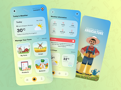 Agricultural App UI Design agricultural app agricultural app design app design app development app ui design farmer farming farming app mobile app mobile app design ui ui design uiux ux design