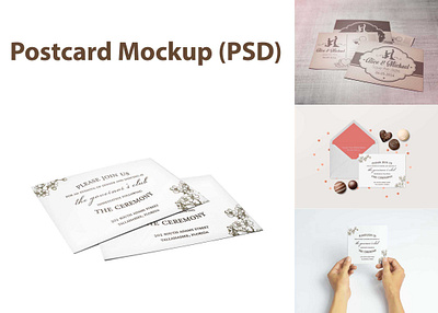 Postcard Mockup (PSD) download mock up download mockup mockup mockups psd psd mockup