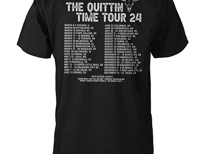 Zach Bryan The Quittin Time Tour 2024 Shirt the quittin time tour 2024 shirt zach bryan