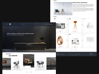 Furniture WEB Design app branding design graphic design illustration logo typography ui ux vector