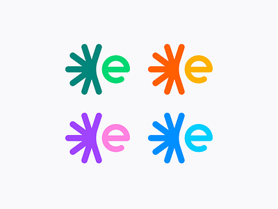 Spark + E - Logo Exploration brand branding colors connection e electric energy fast identity logo logodesign spark star symbol