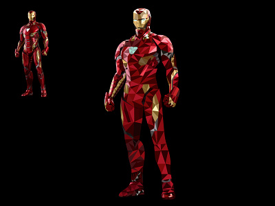 Iron Man Polyart anuj avengers avengers polyart design designing graphic design illustration illustrator iron man polyart post stark tony tony stark