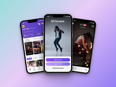 Artis Booking App - Howwe artis figma mobile app uiux