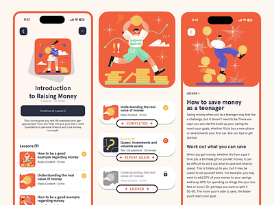 Coinly — Infographic and Dashboard Design for Kids animation app design clean course design graphic design illustration lessons minimal motion design motion graphics ui ux