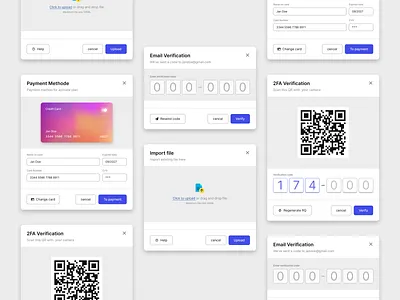 Card Variations for Verification card design email verification graphic design mobile design qr code ui ui design uiux ux ux design verificetion verivication card web design widget