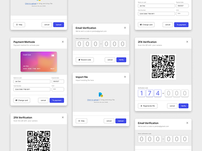 Card Variations for Verification card design email verification graphic design mobile design qr code ui ui design uiux ux ux design verificetion verivication card web design widget