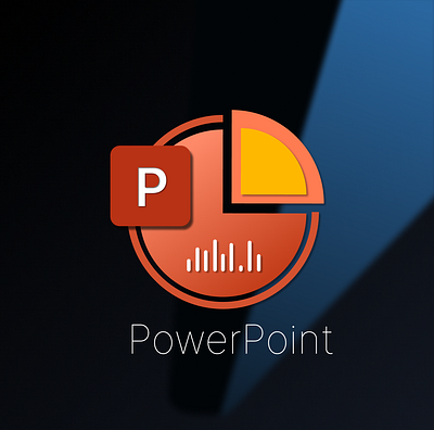 PowerPoint Logo branding graphic design logo ui