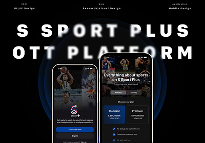 SSport Plus | OTT Platform For App mobileappdesign ottplatform ssportapp userexperience userınterface uıdesign uıux visualdesign