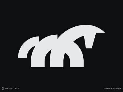 Horse branding design horse illustration logo mark minimal modern samadaraginige simple