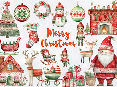 Merry Christmas Watercolor Clipart Font baby christmas christmas clipart christmas watercolor cottagecore clipart cute santa clipart digital set gingerbread clipart merry christmas merry christmas clipart sublimation sublimation design sublimation graphics sublimation mug sublimation png sublimation printing wall decor watercolor clipart watercolor santa clipart winter holiday woodland nursery