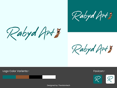 Rabyd Art Logo branding graphic design illustration logo typography vector