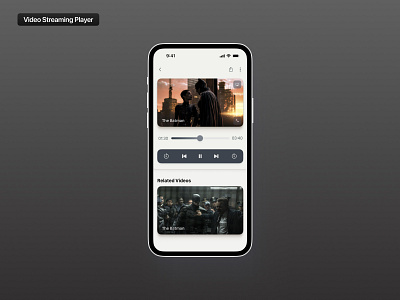 Daily Ui Day 80 | Video Player dailyui player streaming ui video