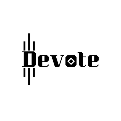 Devote Logo Design! 3d design graphic design illustration logo simplicity trust typography vector